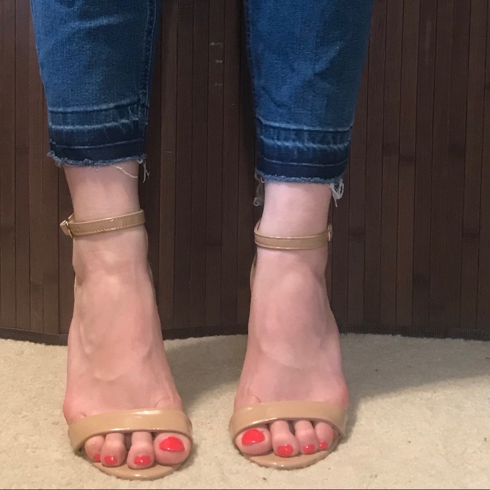 Nude Sandal Heels - Forever 21!
